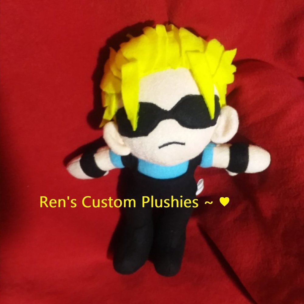 Custom Handmade Anime Manga Videogame Plushie Plush Resident Evil Cop Wesker!